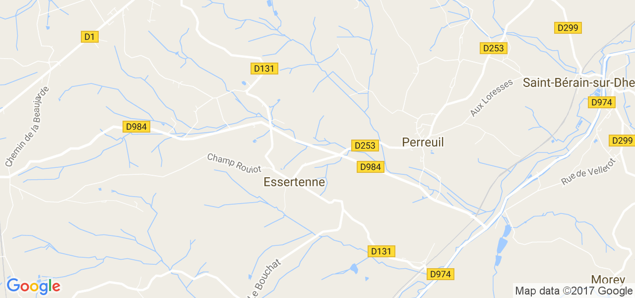 map de la ville de Essertenne