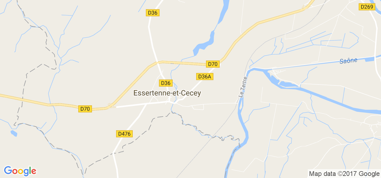 map de la ville de Essertenne-et-Cecey