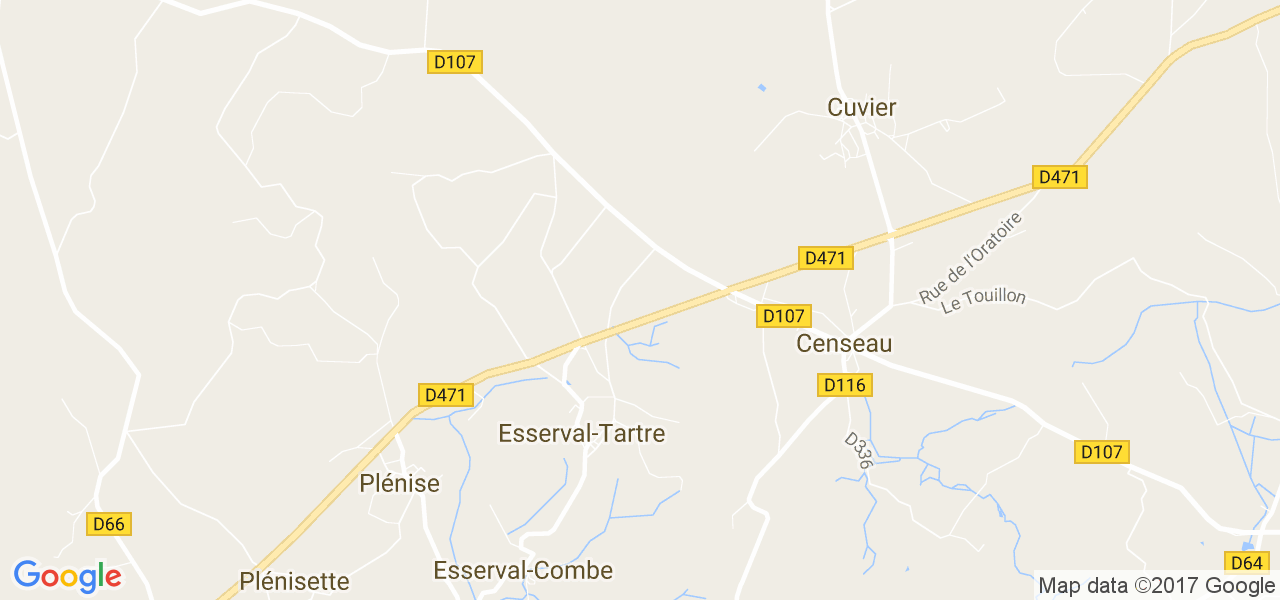 map de la ville de Esserval-Tartre