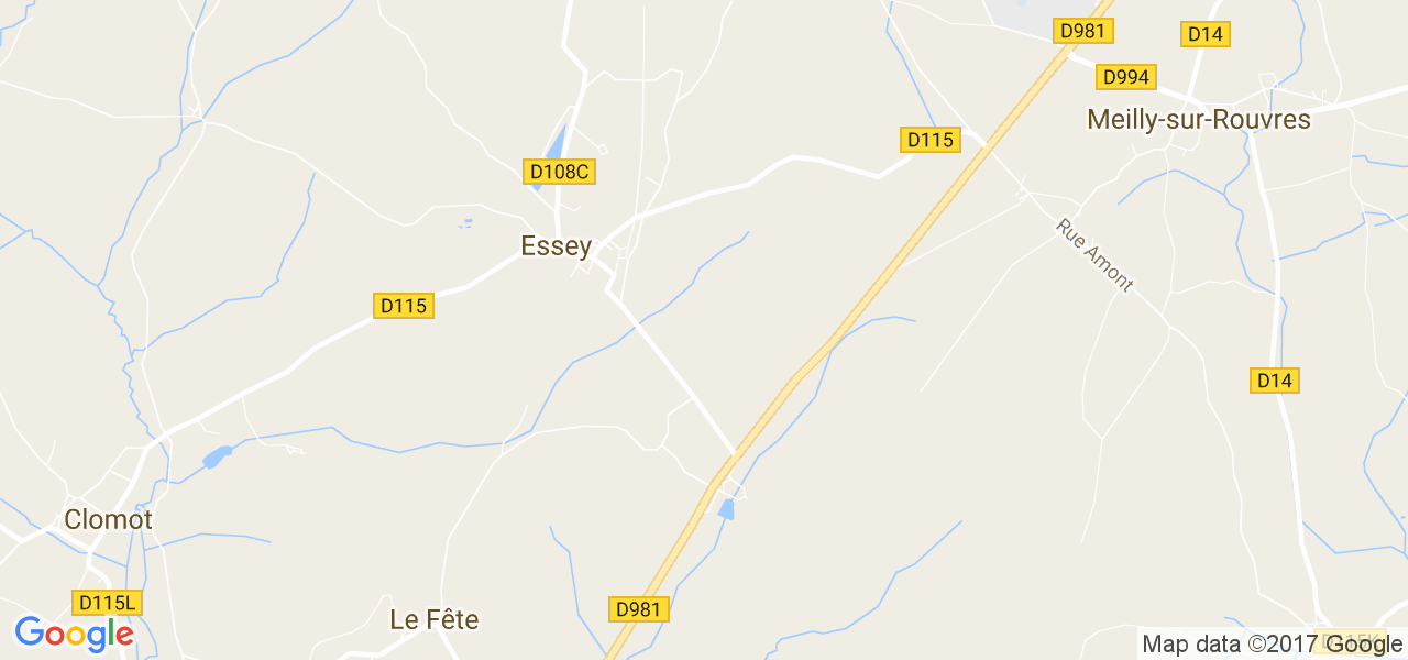 map de la ville de Essey