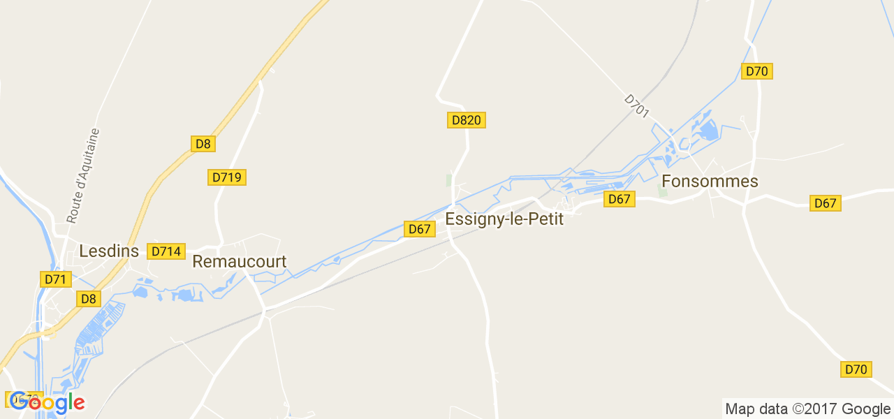 map de la ville de Essigny-le-Petit