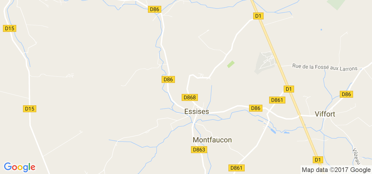 map de la ville de Essises