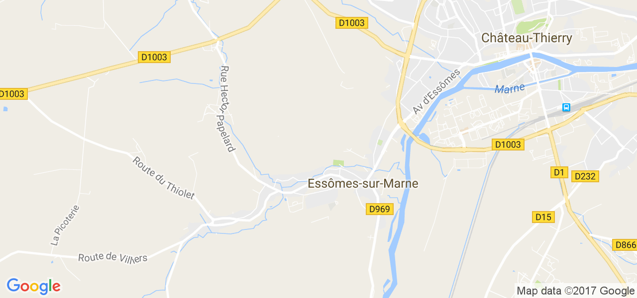 map de la ville de Essômes-sur-Marne