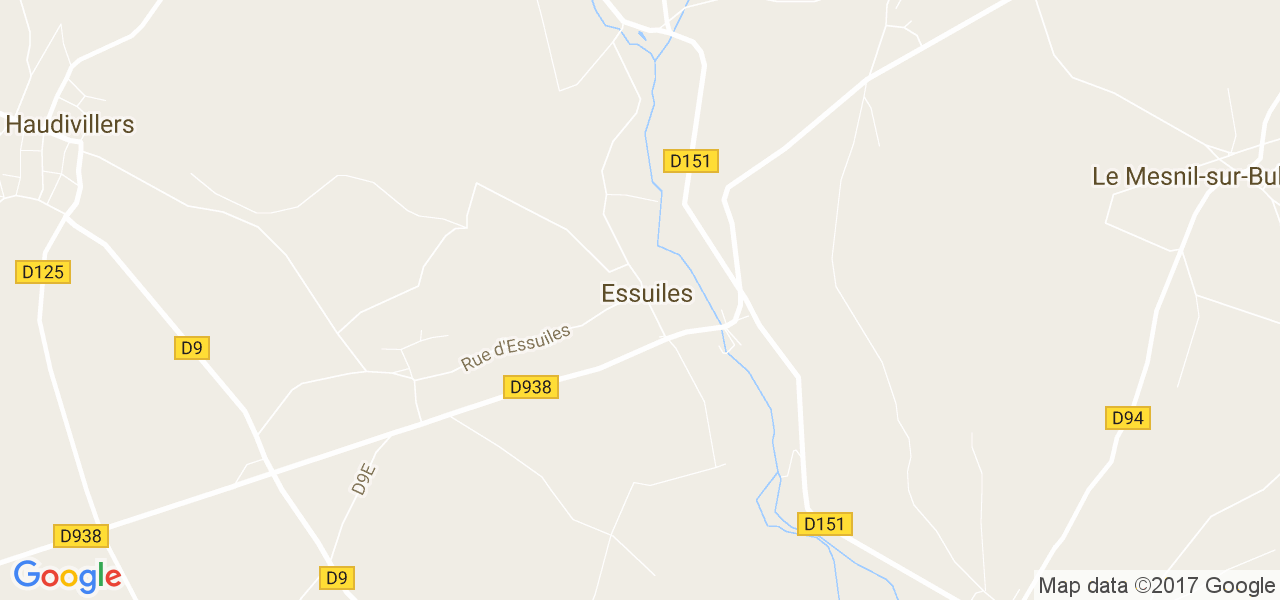 map de la ville de Essuiles