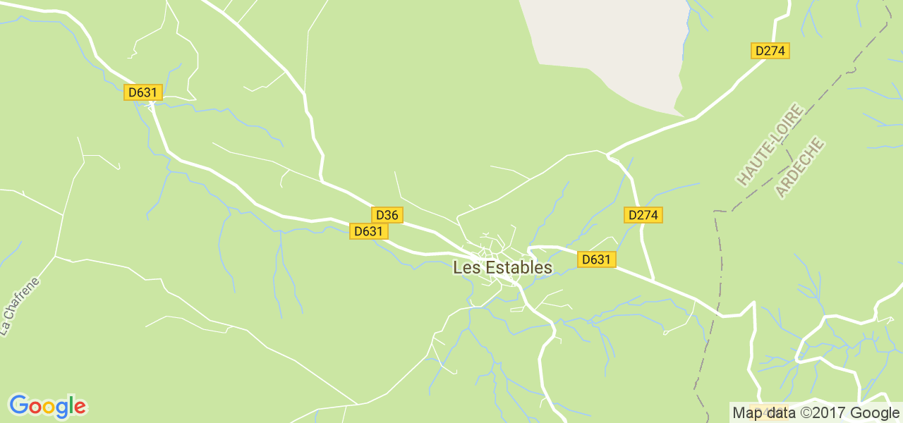 map de la ville de Estables