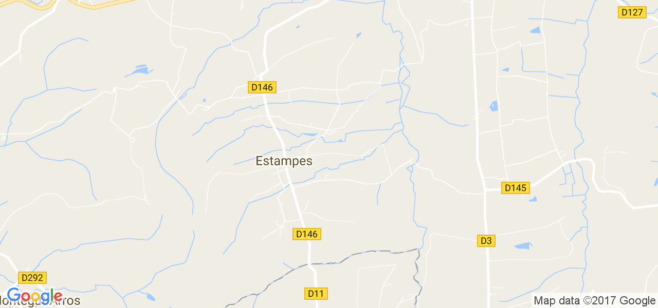 map de la ville de Estampes