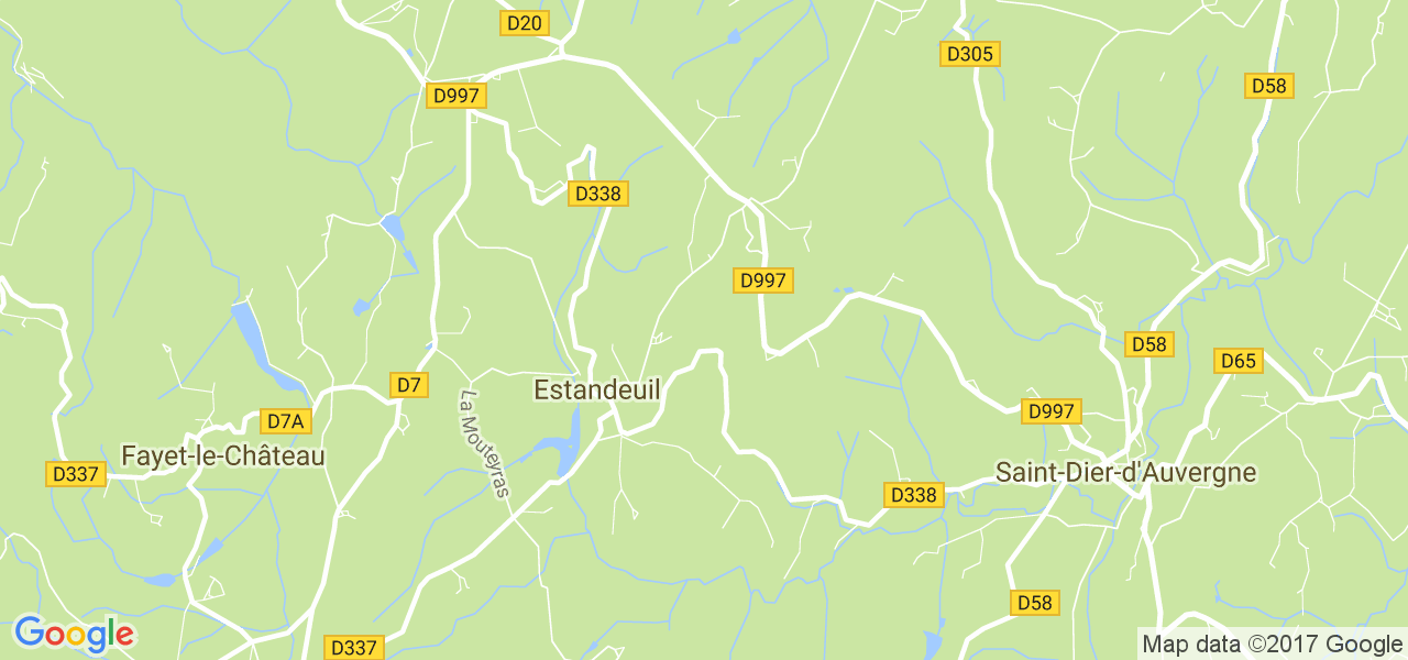 map de la ville de Estandeuil