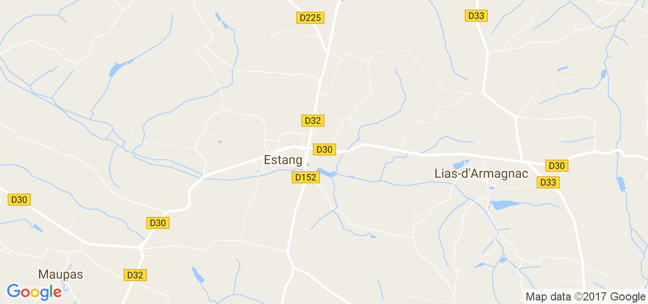 map de la ville de Estang