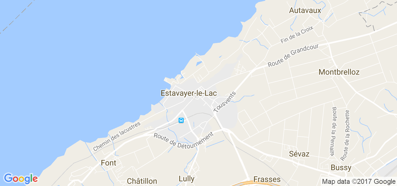 map de la ville de Estavayer-le-Lac