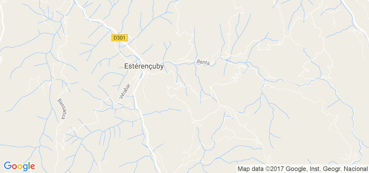 map de la ville de Estérençuby