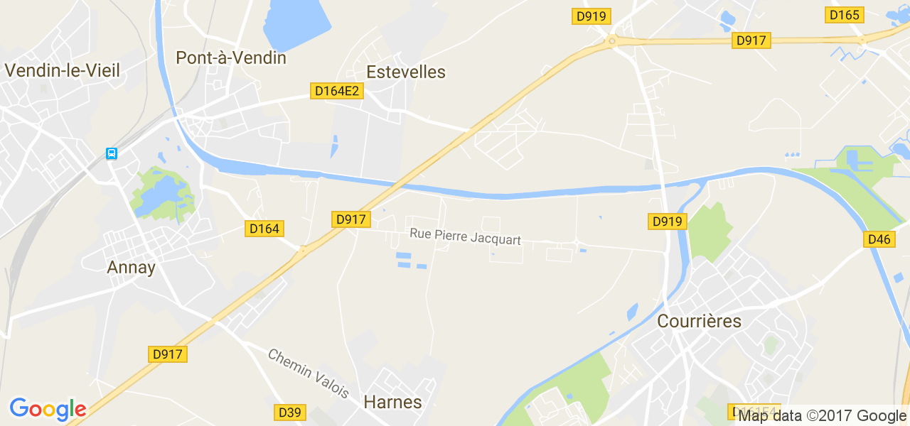 map de la ville de Estevelles