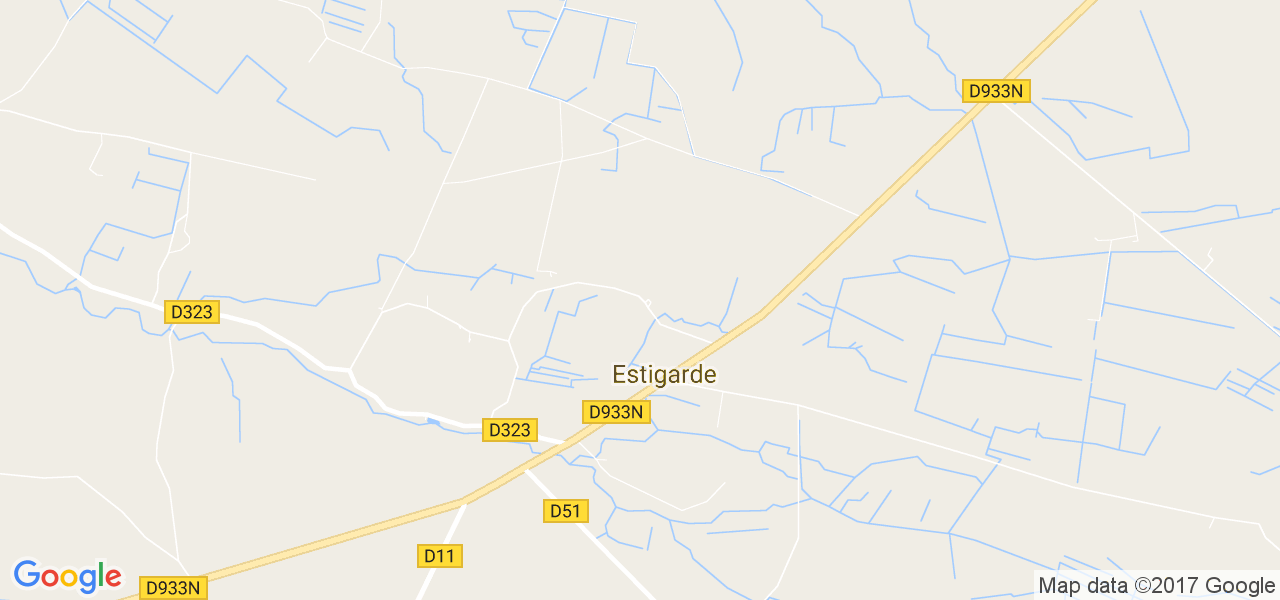 map de la ville de Estigarde