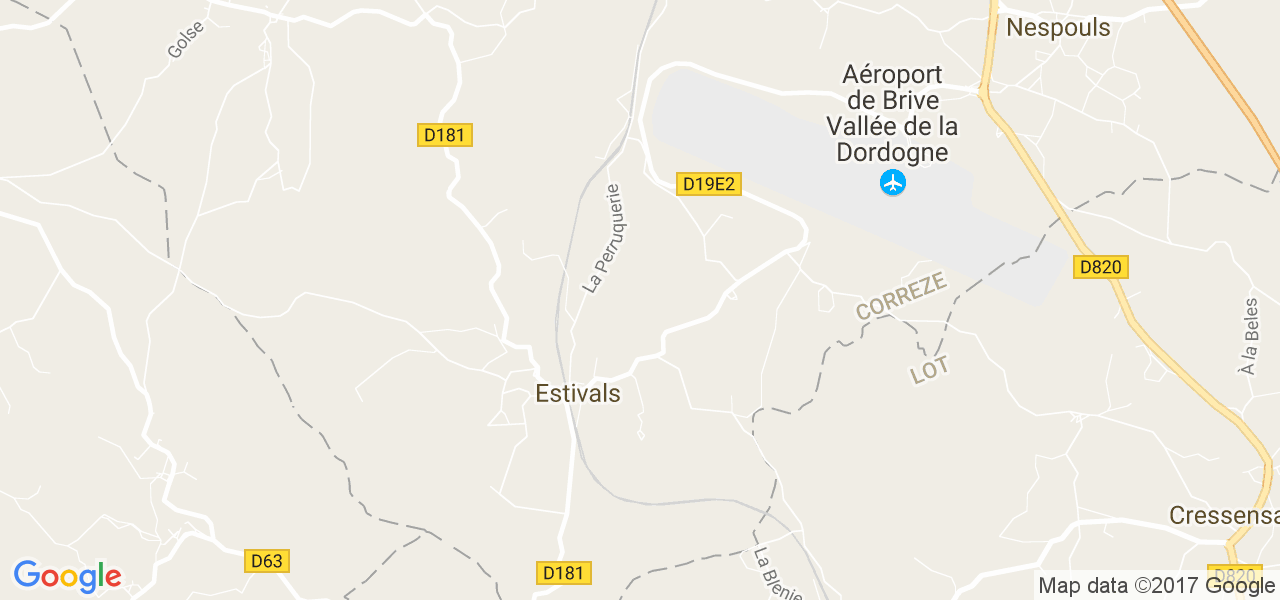 map de la ville de Estivals