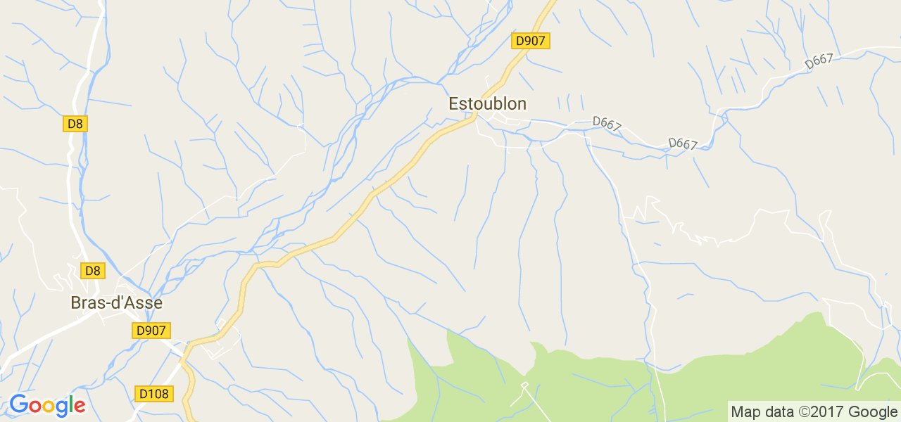 map de la ville de Estoublon