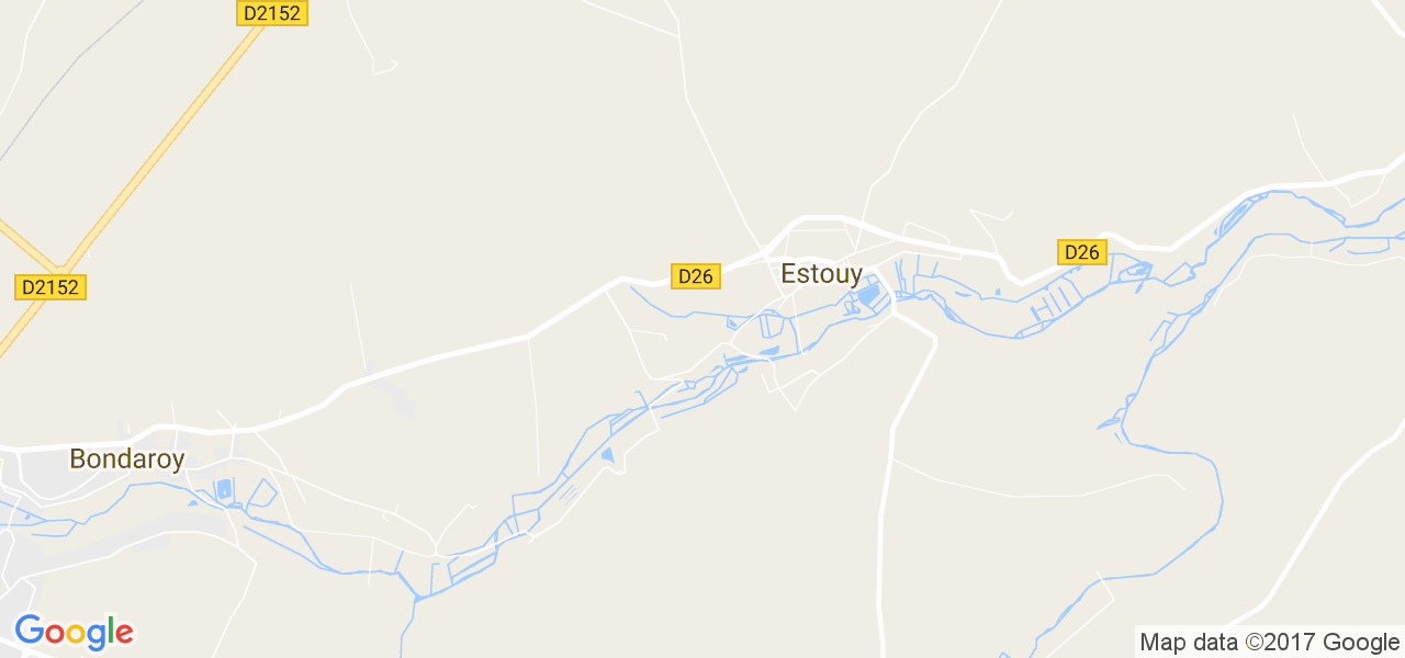 map de la ville de Estouy