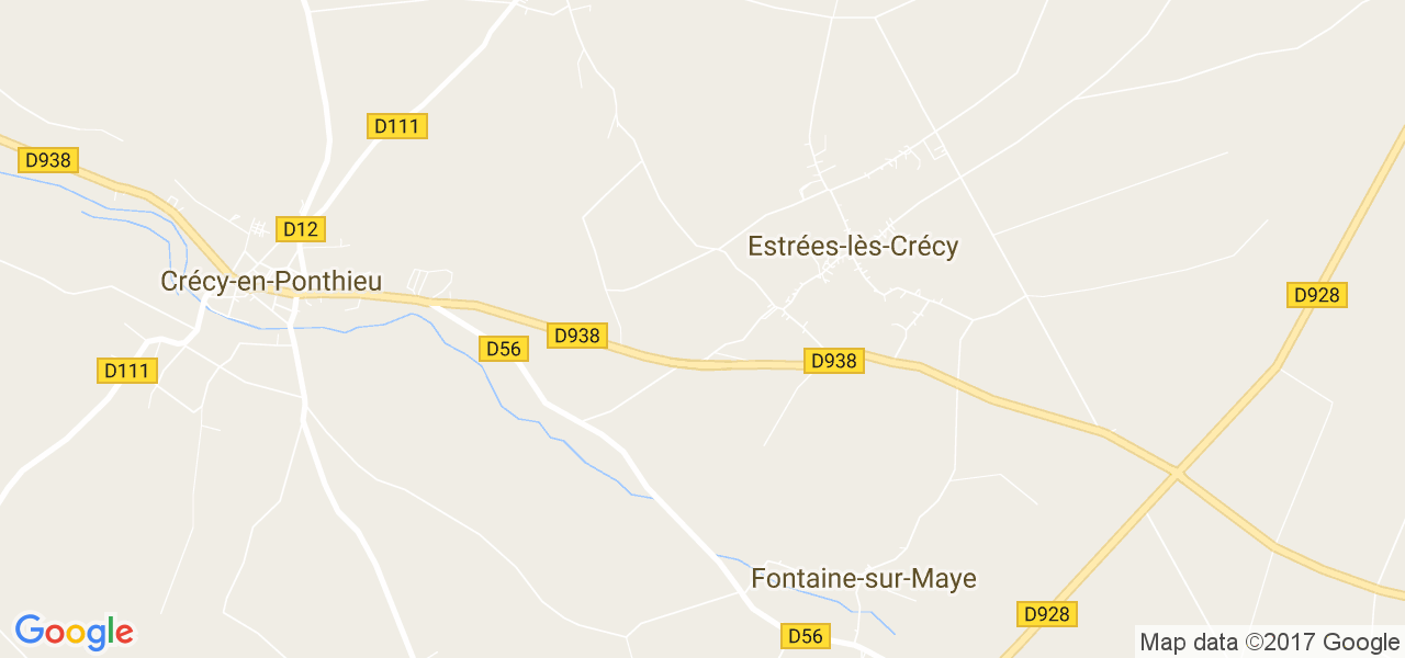 map de la ville de Estrées-lès-Crécy