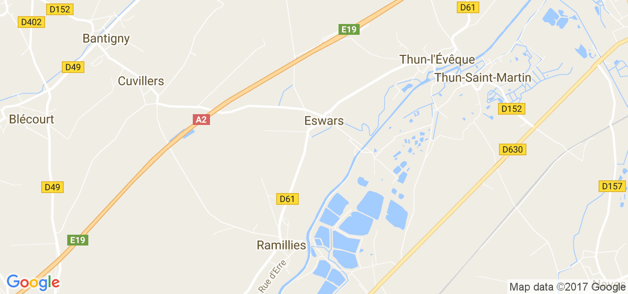 map de la ville de Eswars