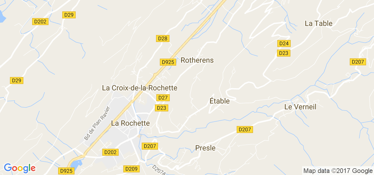 map de la ville de Étable