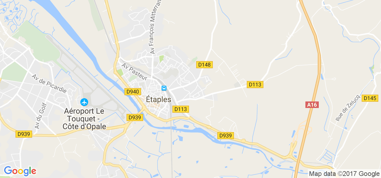 map de la ville de Étaples