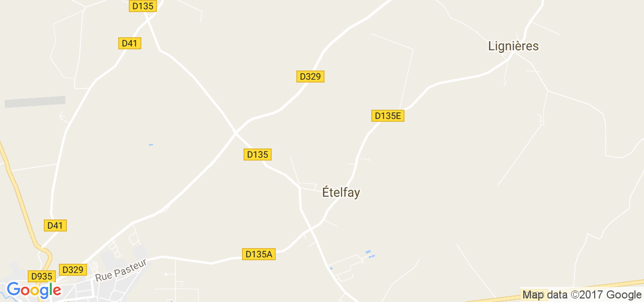 map de la ville de Ételfay