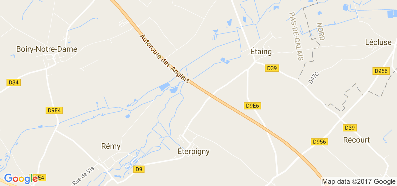 map de la ville de Éterpigny