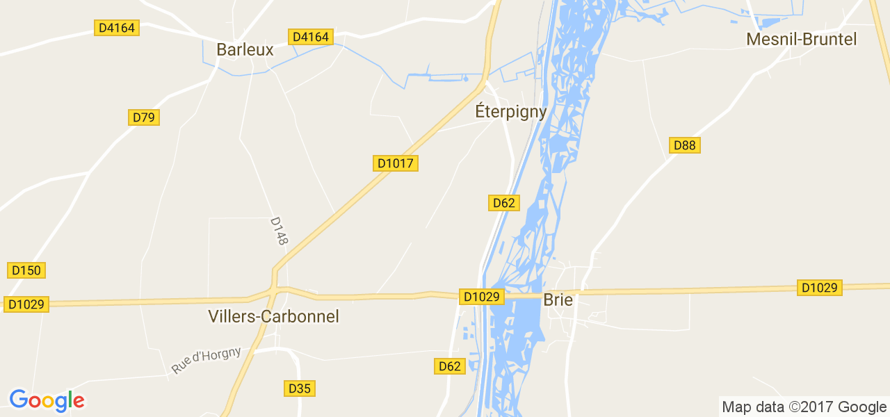 map de la ville de Éterpigny