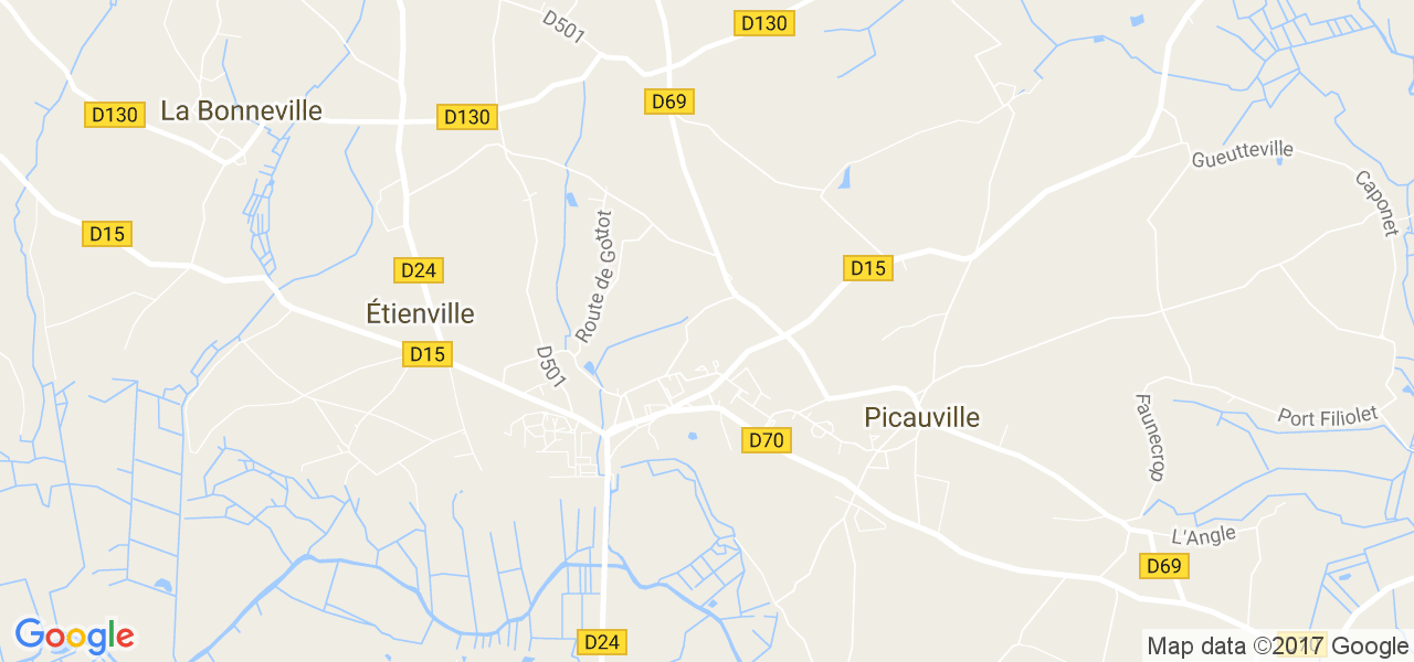 map de la ville de Étienville