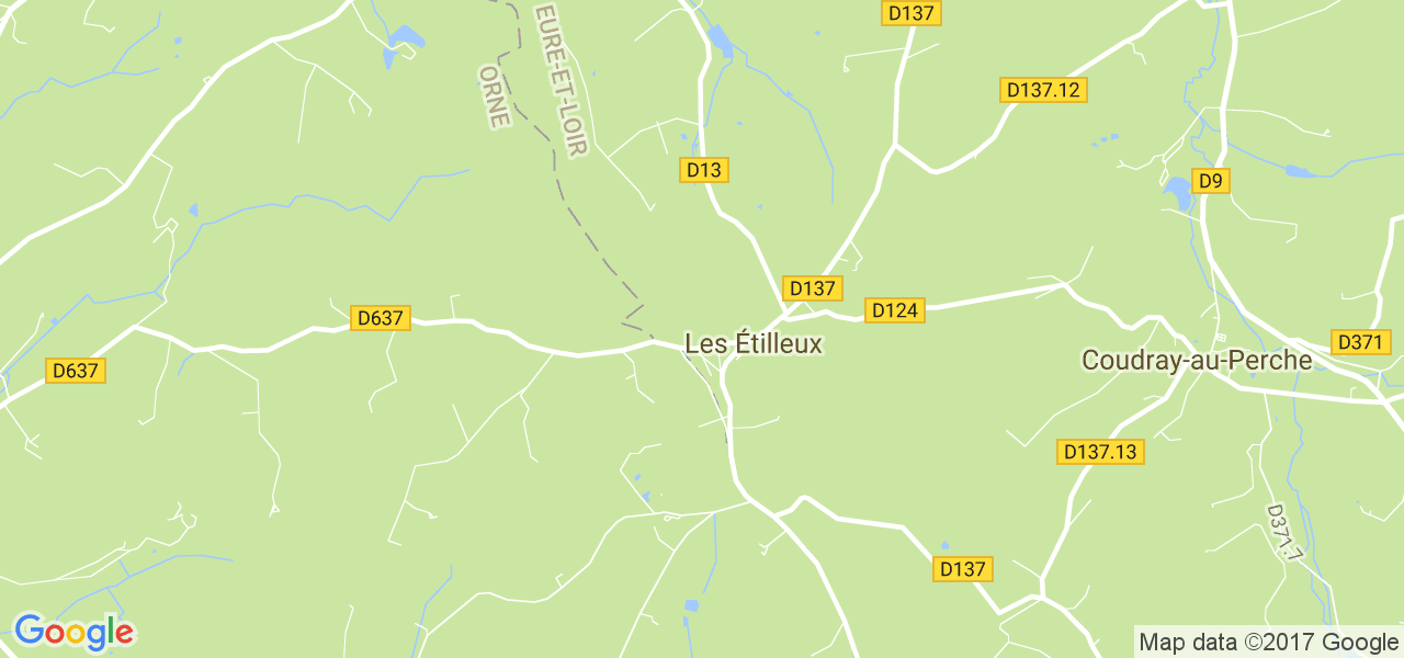 map de la ville de Étilleux