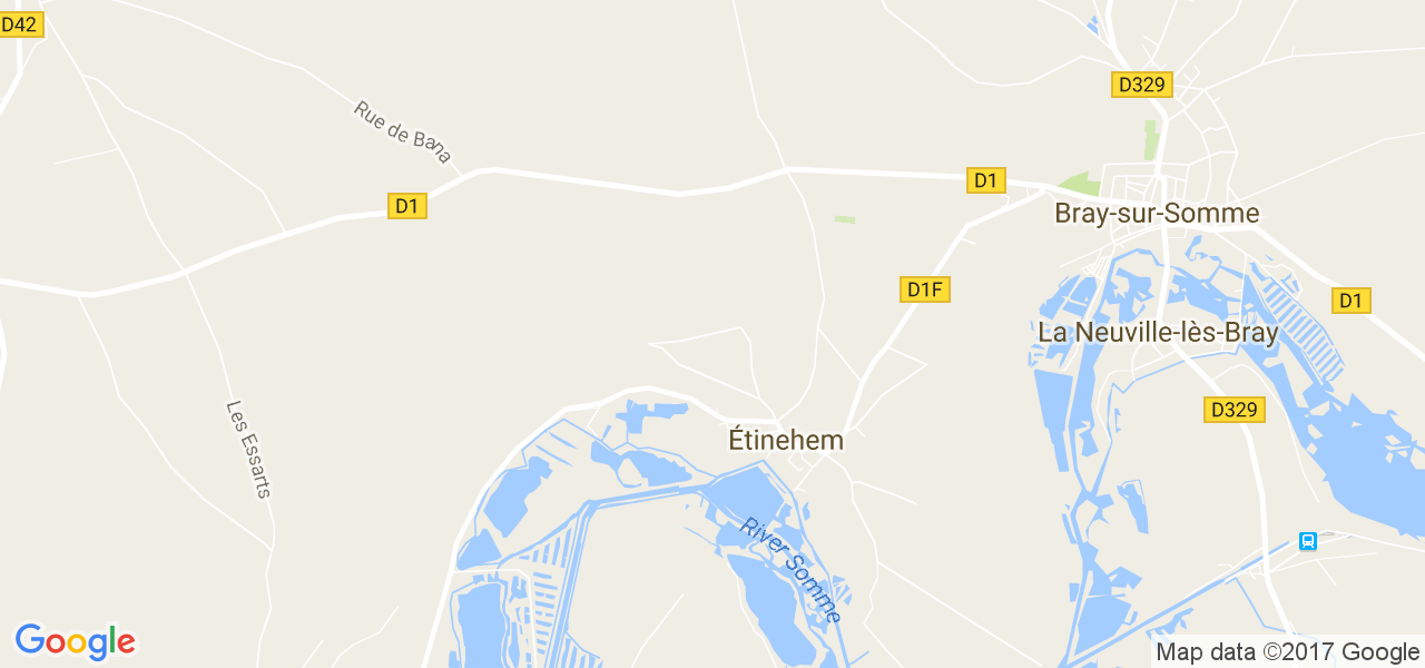 map de la ville de Étinehem