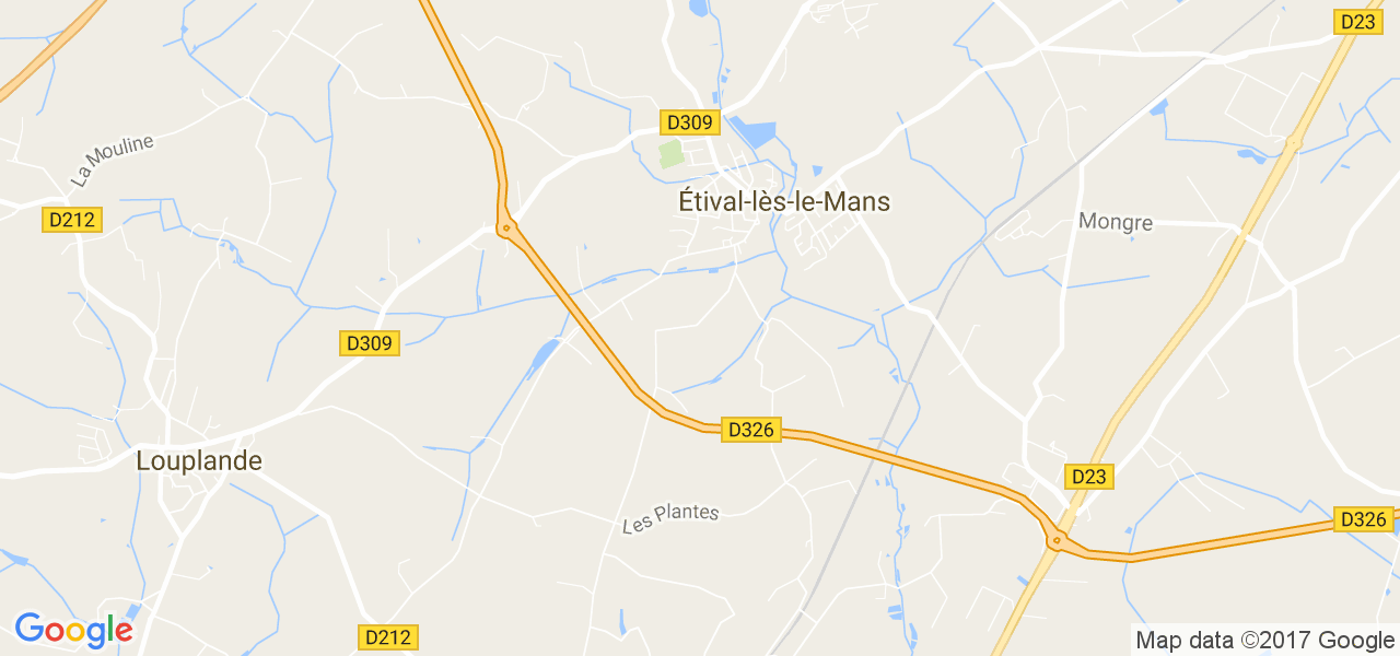 map de la ville de Étival-lès-le-Mans