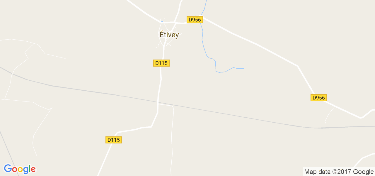 map de la ville de Étivey