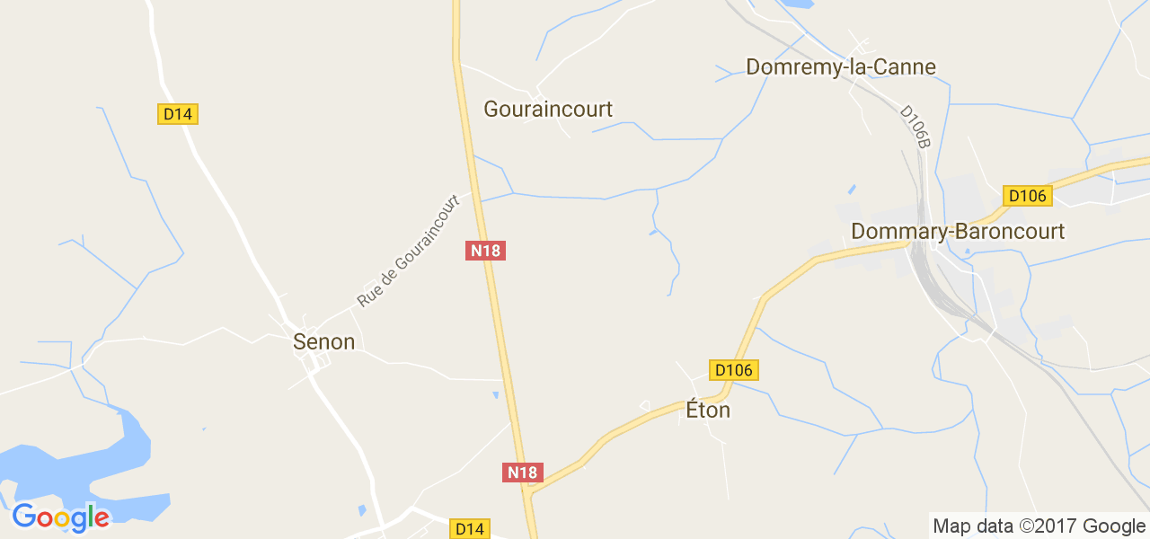 map de la ville de Éton