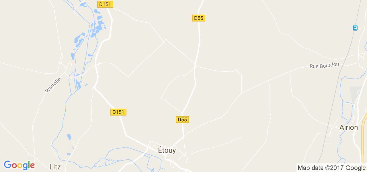 map de la ville de Étouy