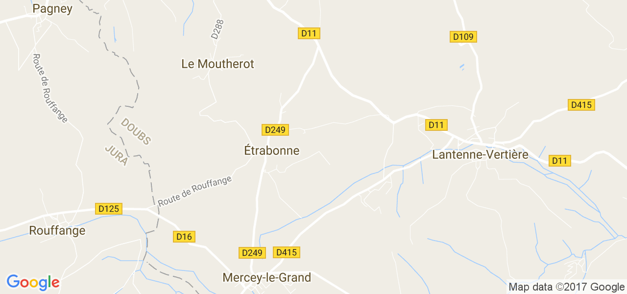 map de la ville de Étrabonne