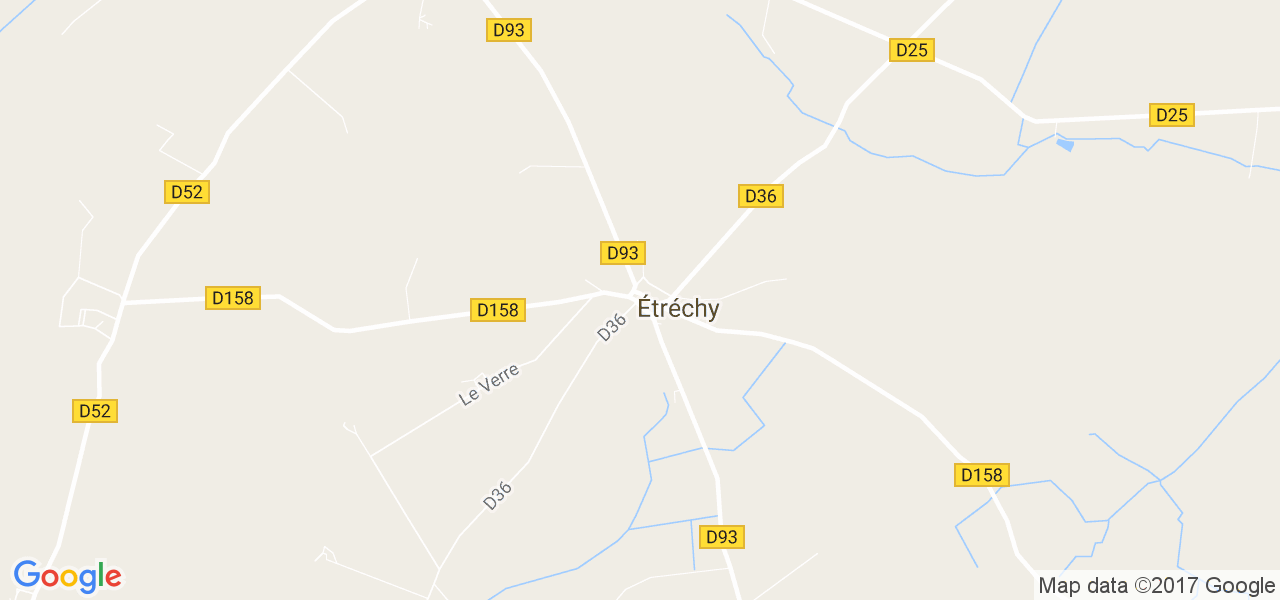 map de la ville de Étréchy