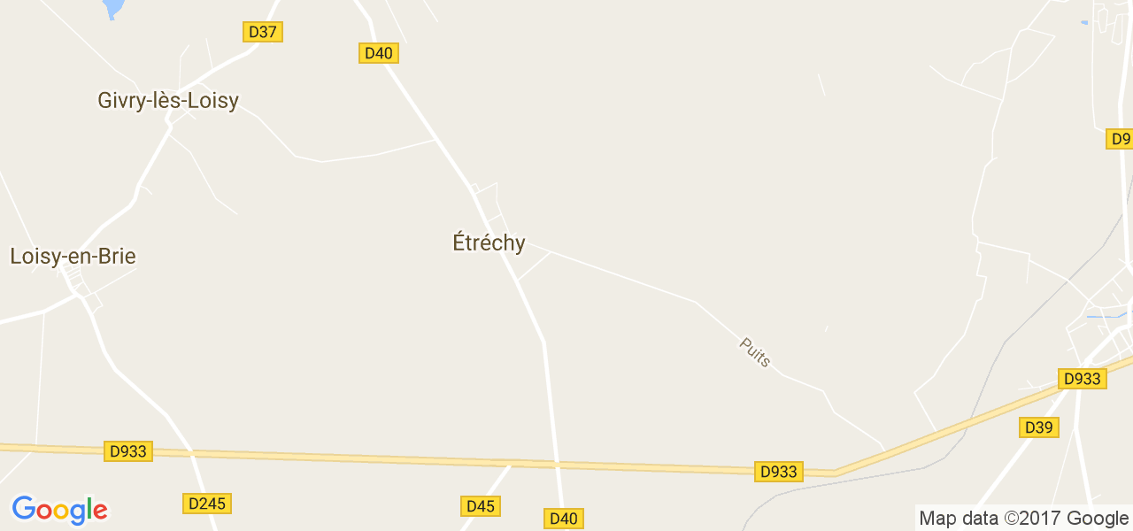 map de la ville de Étréchy