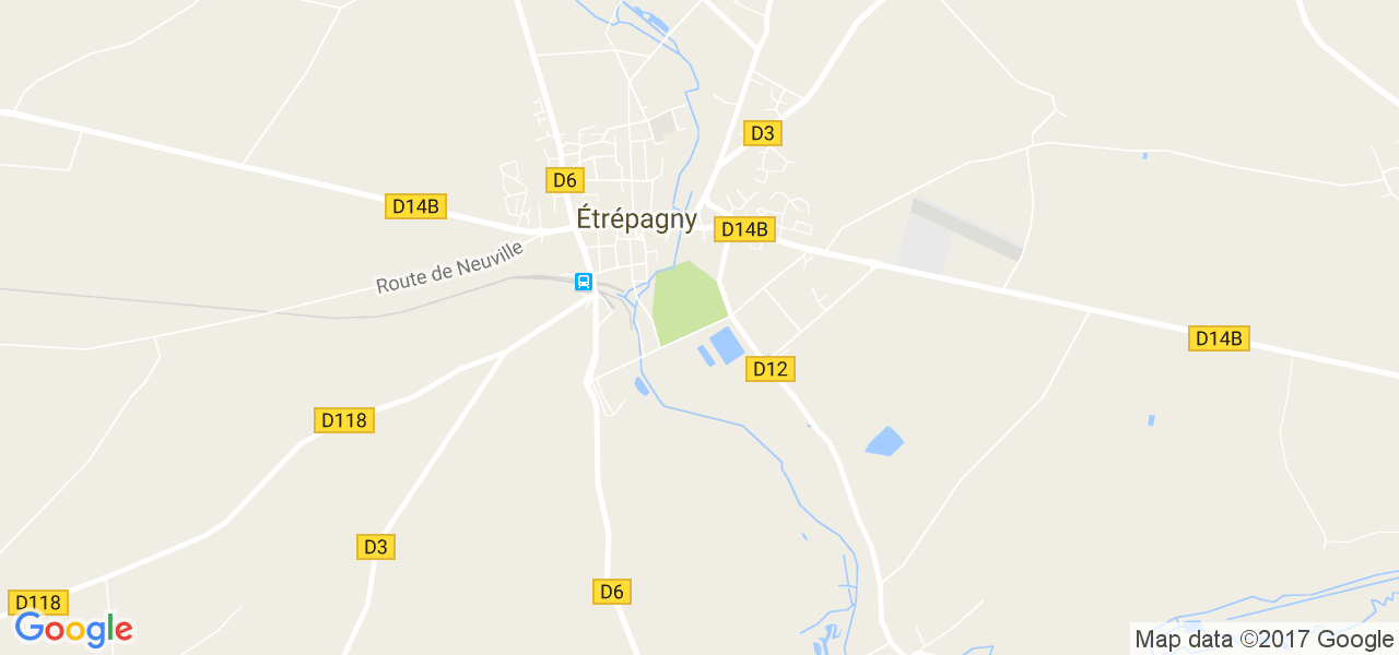 map de la ville de Étrépagny