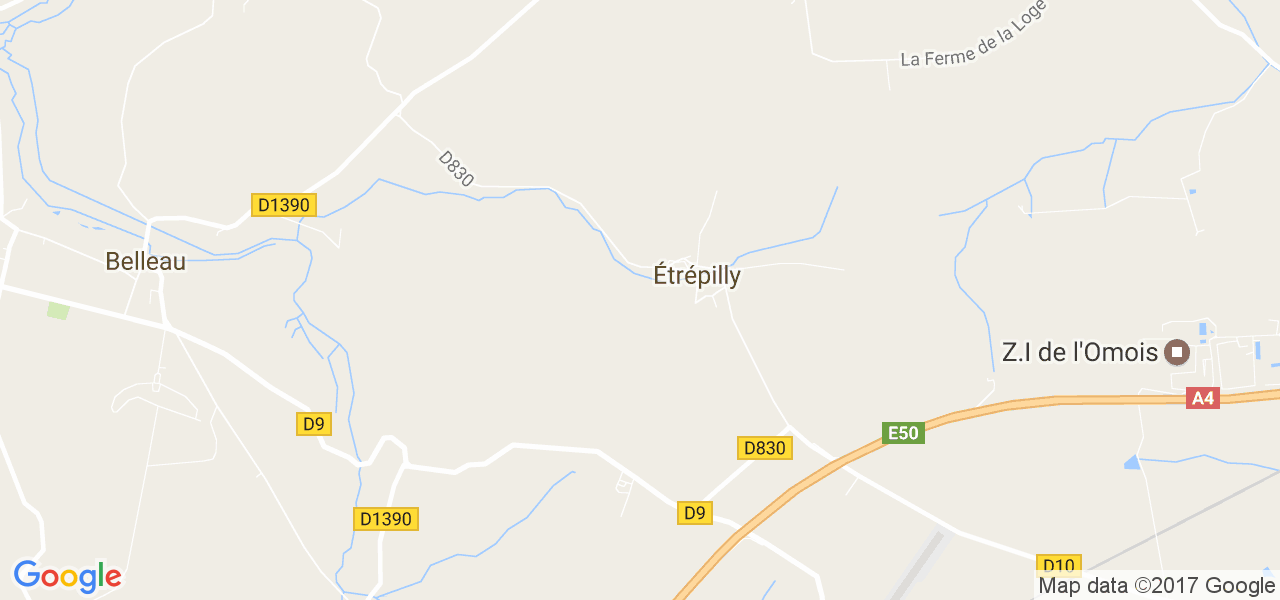 map de la ville de Étrépilly