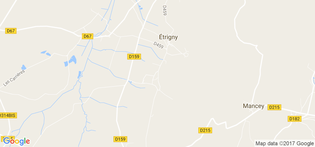 map de la ville de Étrigny