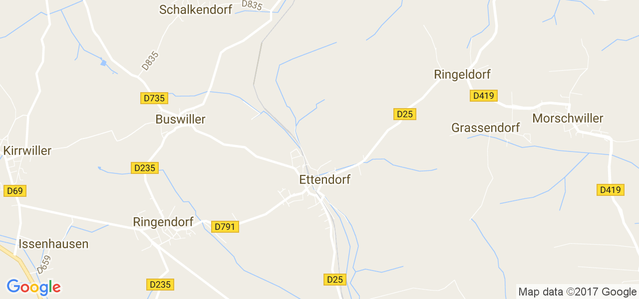 map de la ville de Ettendorf