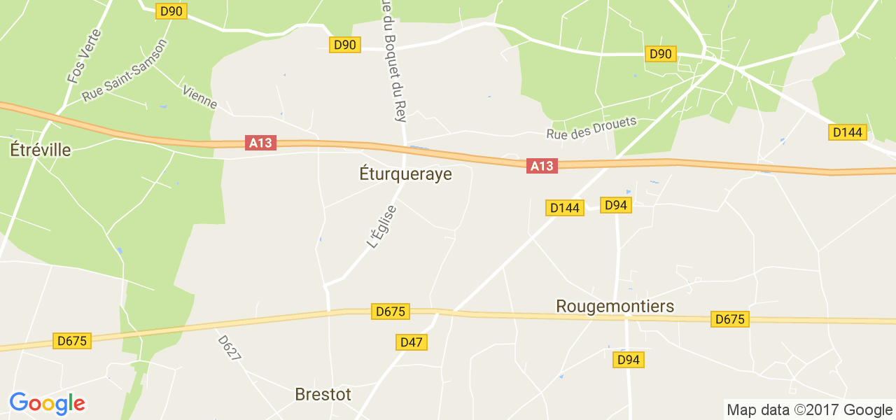 map de la ville de Éturqueraye