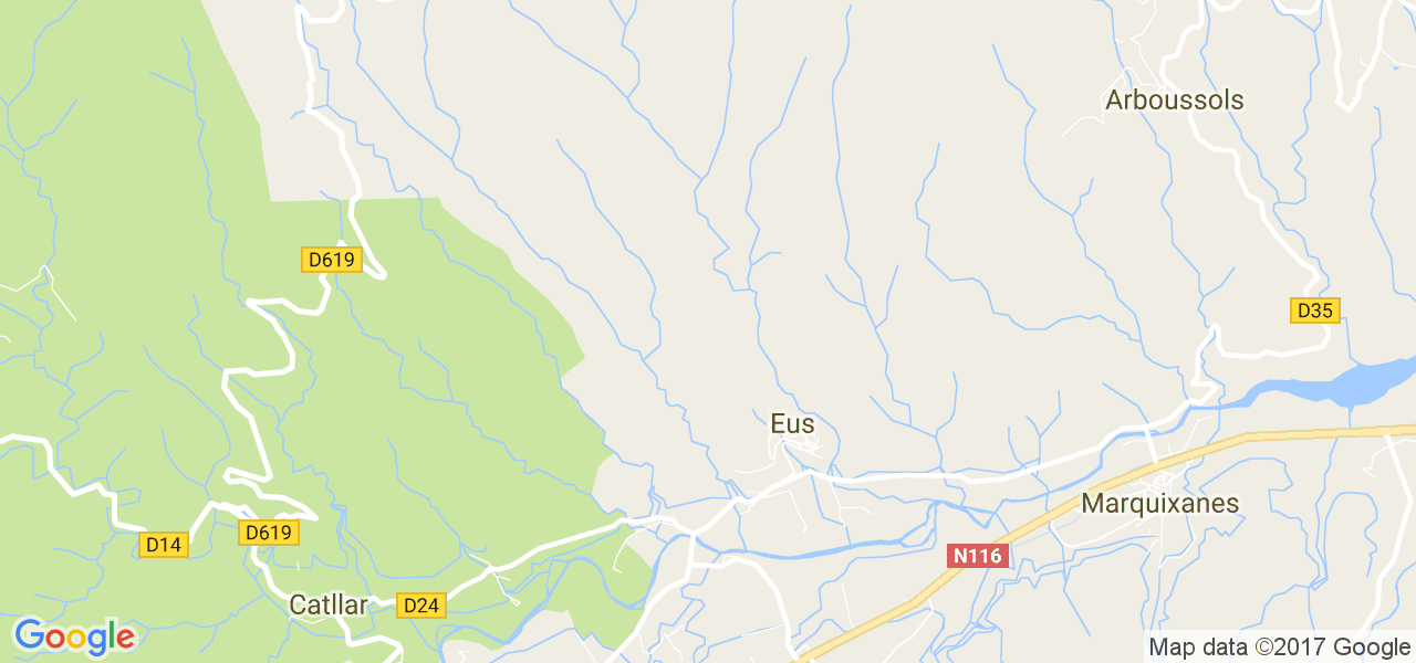 map de la ville de Eus