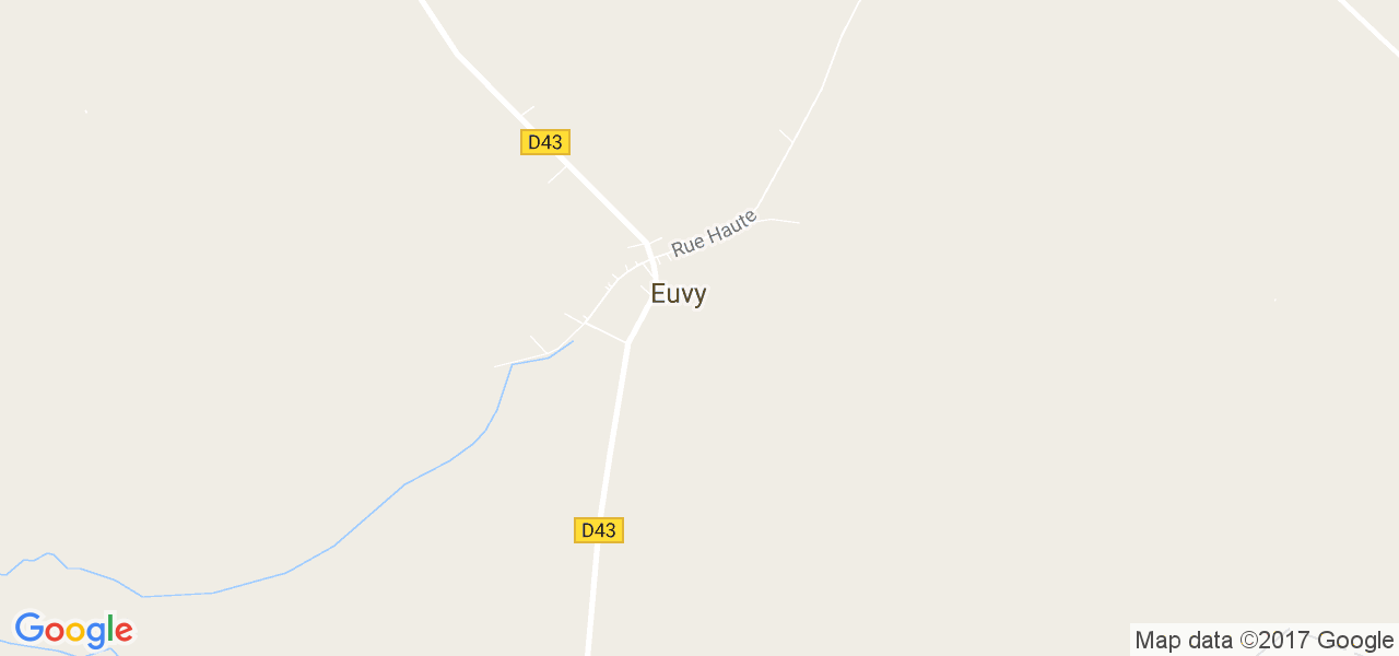 map de la ville de Euvy