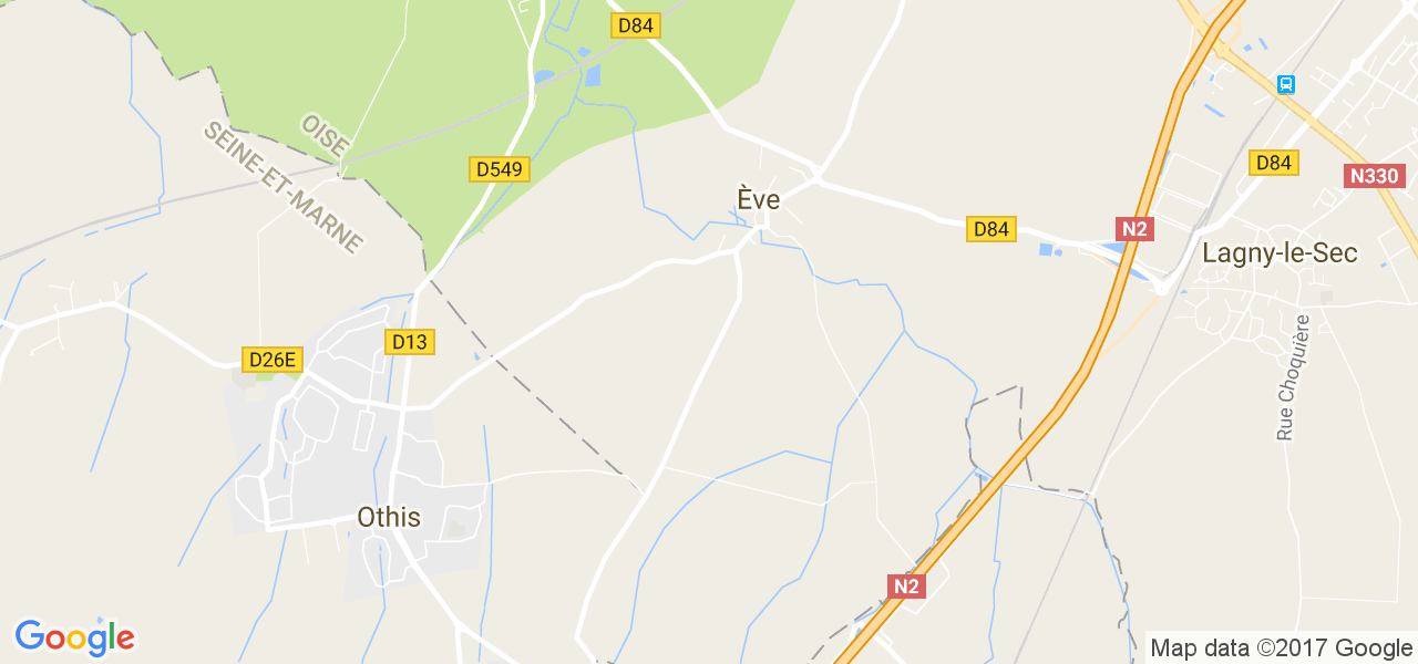 map de la ville de Ève