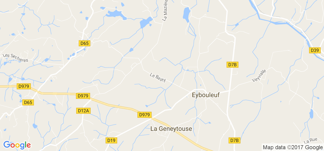 map de la ville de Eybouleuf