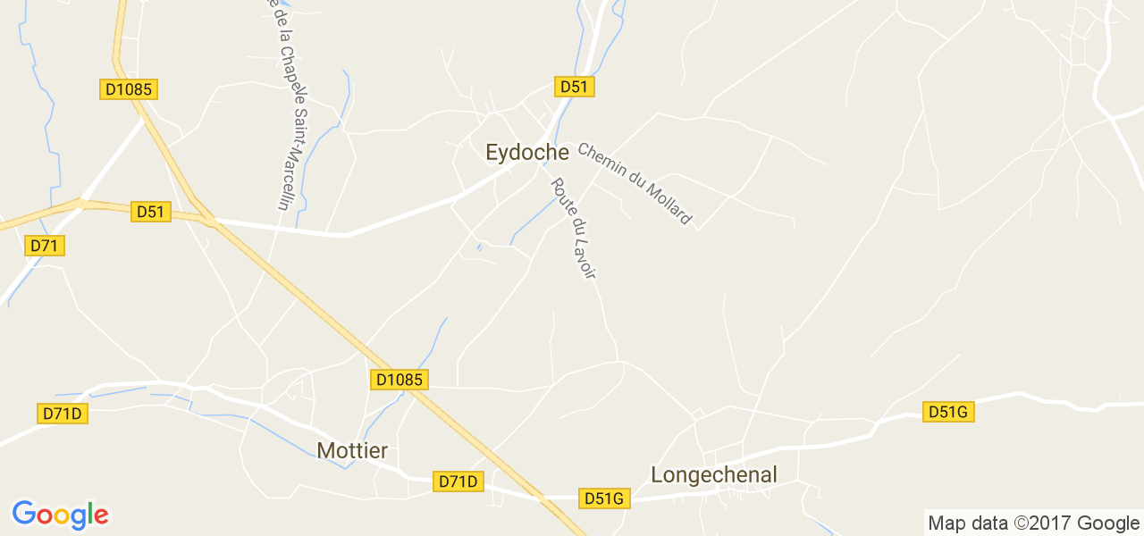 map de la ville de Eydoche