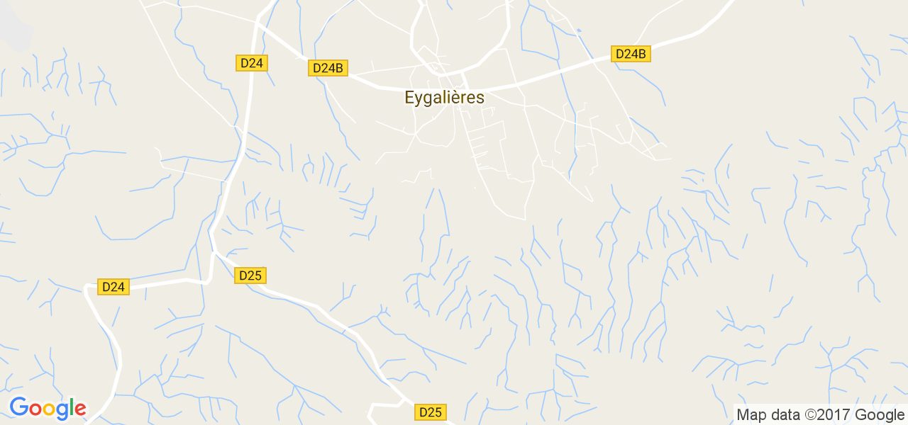 map de la ville de Eygalières