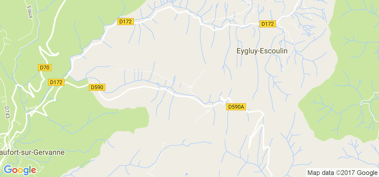 map de la ville de Eygluy-Escoulin