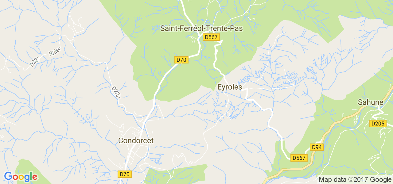 map de la ville de Eyroles