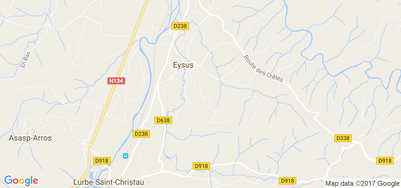 map de la ville de Eysus